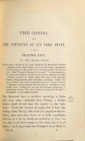 The Congo and the founding of its free state : a story of work and exploration ; with 122 full-page and smaller illustrations, two large maps, and several smaller ones, II