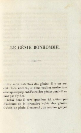 Le génie bonhomme