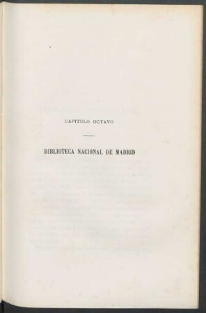 Capítulo octavo - Biblioteca Nacional de Madrid