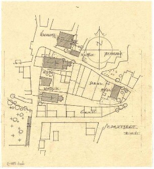 Döllgast, Hans; Marktbreit; Stadtplanung Marktbreit - Lageplan