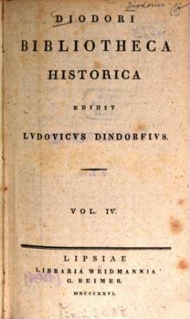 Diodori bibliotheca historica, 4