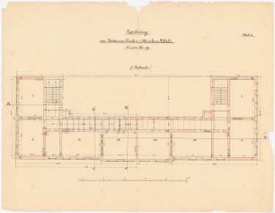 Knaben- und Mädchenschule, Berlin (?): Grundriss 1.OG