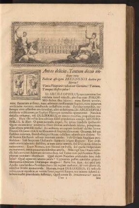 Taantas delicias, tantum decus undique totos