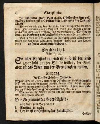 6-24, Leichentext.