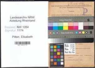 Entnazifizierung Elisabeth Pitten , geb. 17.06.1908 ()