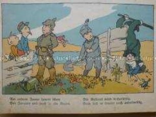 Kriegsbilderbuch mit Knüttelversen zum Ersten Weltkrieg