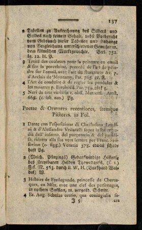 137-179, Poetae & Oratores