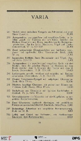 Varia (Nr. 284-311)