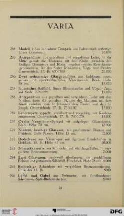 Varia (Nr. 284-311)