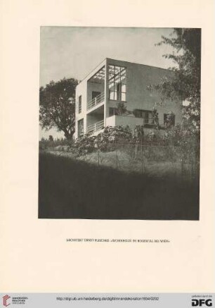 Architektur als organisierter Raum: neue Arbeiten des Wiener Architekten Ernst Plischke