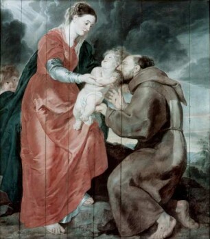 Maria mit Kind und dem heiligen Franz von Assisi