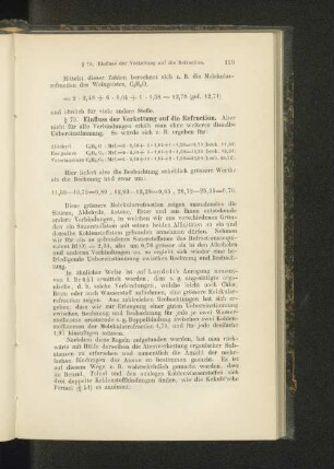 § 73. Einfluss der Verkettung auf die Refraction.