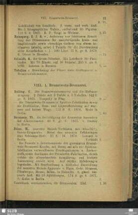 [VIII. Branntwein-Brennerei]