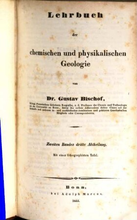 Lehrbuch der chemischen und physikalischen Geologie, 2,3