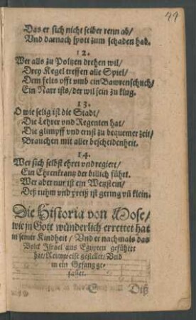 Die Historia von Mose ...
