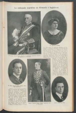 La embajada argentina en Alemania e Inglaterra