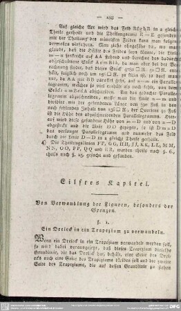 Eilftes Kapitel. Von Verwandlung der Figuren, besonders der Grenzen