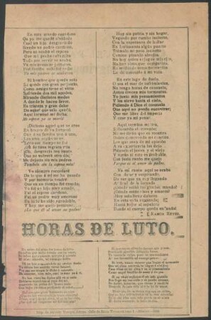Horas de luto.
