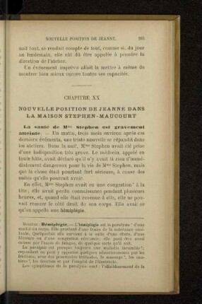 Chapitre XX Nouvelle position de Jeanne dans la maison Stephen-Maucourt