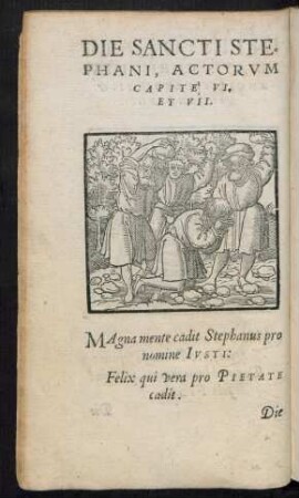 Die Sancti Stephani ...