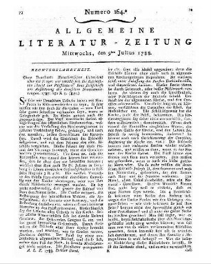 Schinz, Rudolf: Beyträge zur nähern Kenntniß des Schweizerlandes. - Zürich : Füeßly H. 4. - 1786 H. 5. - 1787