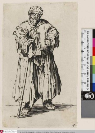 [Der Bettler mit der leeren Mütze; Le Mendiant obèse aux yeux baissés]