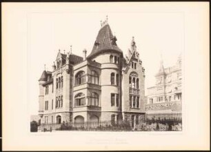 Villa Hohenzollernstraße, Stuttgart: Ansicht (aus: Moderne Neubauten, 2.Jg., 1895ff, hrsg. W. Kick)