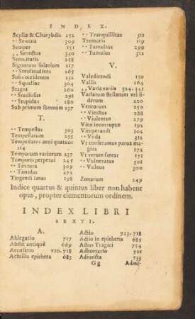 Index Libri Sexti.