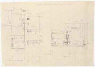 Mietshaus Schönwalder Allee (Haus Bernhardt), Berlin-Spandau Wiederaufbau: Küchen, Bäder, Leitungsführungen 1:20