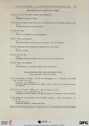 Clairobscur- Holzschnitte (Nr. 163-183)