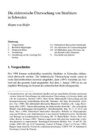 349-358, Die elektronische Überwachung von Straftätern in Schweden