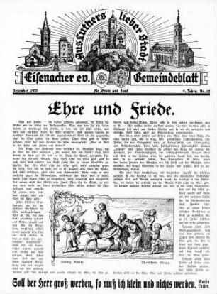 Eisenacher evangelisches Gemeindeblatt : Dezember 1933