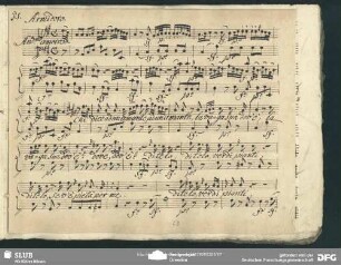 Cavatina: "Chi dici ad un amante" in A-Dur
