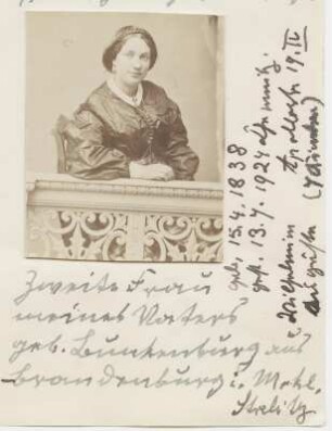 Porträt von Wilhelmine Auguste Römmler