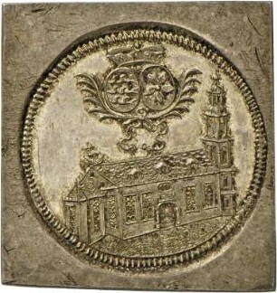 Klippe auf die Einweihung der Kirche St. Martin in Gochsheim, 1704