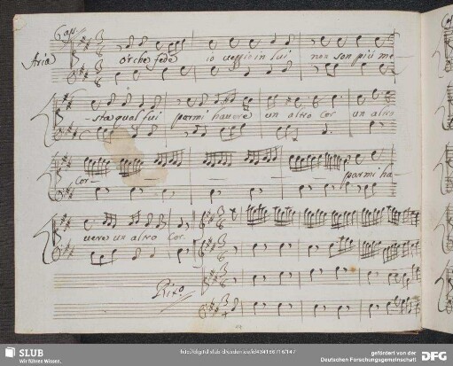 Aria: Or che fede io veggio in lui