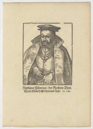 Bildnis des Nicolaus Cisnerus