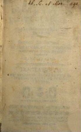 Theologia Dogmatico-Speculativa, 8. De Reliquis Sacramentis In Specie, Maxime De Poenitentia