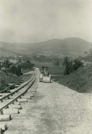 Strassenbau Piding-Högl-Anger, Deutschland, 1930