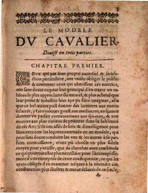 Le Modèle du Cavalier