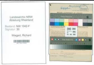 Entnazifizierung Richard Wiegert , geb. 08.05.1899 (Molkereibesitzer)