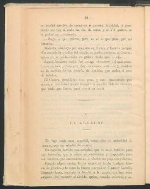V - El alcalde