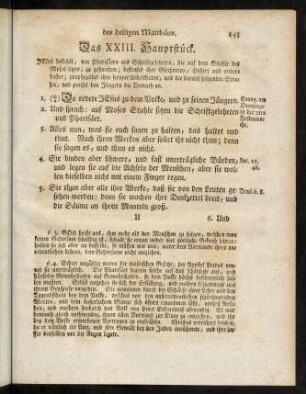 143-161, Das XXIII. Hauptstück - Das XXV. Hauptstück