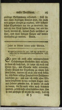 Jesus in seinem Leiden unser Vorbild