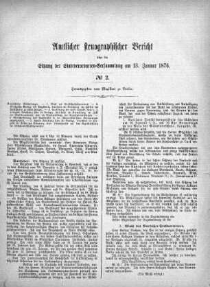No. 2, 13. Januar 1876