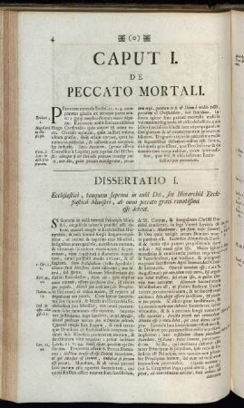 Caput I. De Peccato Mortali.