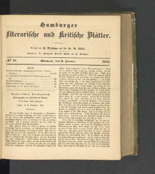 No. 16. 6. Februar 1850
