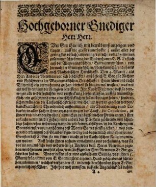 Gewise warhaffte vnd particular relation Von Anfang Fortgang vnd Endschafft deß newlichsten von Böhemischen Bawrn ... erweckten Auffstandt vnd Rebellion