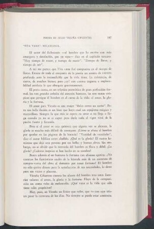"Vita Vana": Melancolia