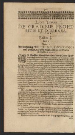 Liber Tertius De Gradibus Prohibitis Et Dispensatione.